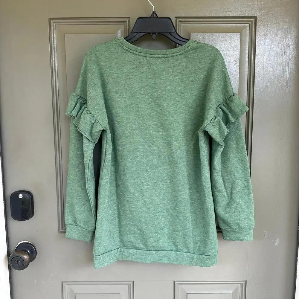 Matilda‎ Jane Green Ruffle-Sleeve Seeds of Creativity Tunic 12
